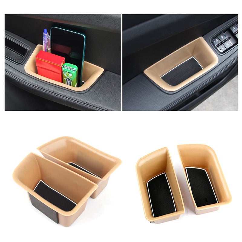 RUIYA (4 Packs)2025 2026 Macan Door Storage Box for 2026 Porsche Macan Accessories Door Tray Organizer Secondary Storage Box Compatible with 2015-2025 2026 Porsche Macan S/T/GTS(Not for 2024+ Macan EV) - Image 5